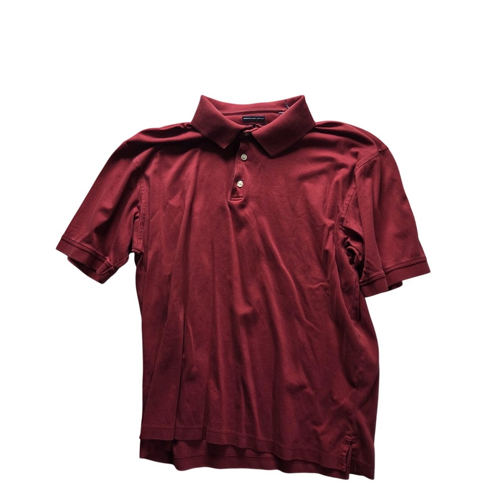 Hathaway Mens Premium Pima Cotton Polo Shirt Burgundy Red Short Sleeve Classic